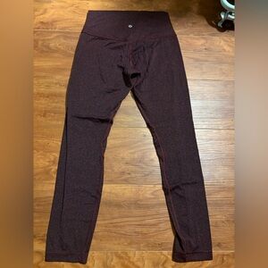 lululemon athletica Maroon High-Waist Leggings